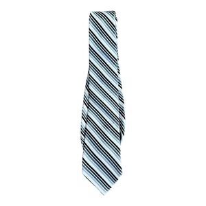 Express Mens Neck Tie Black White Gray Diagonal Stripe Office Business Formal